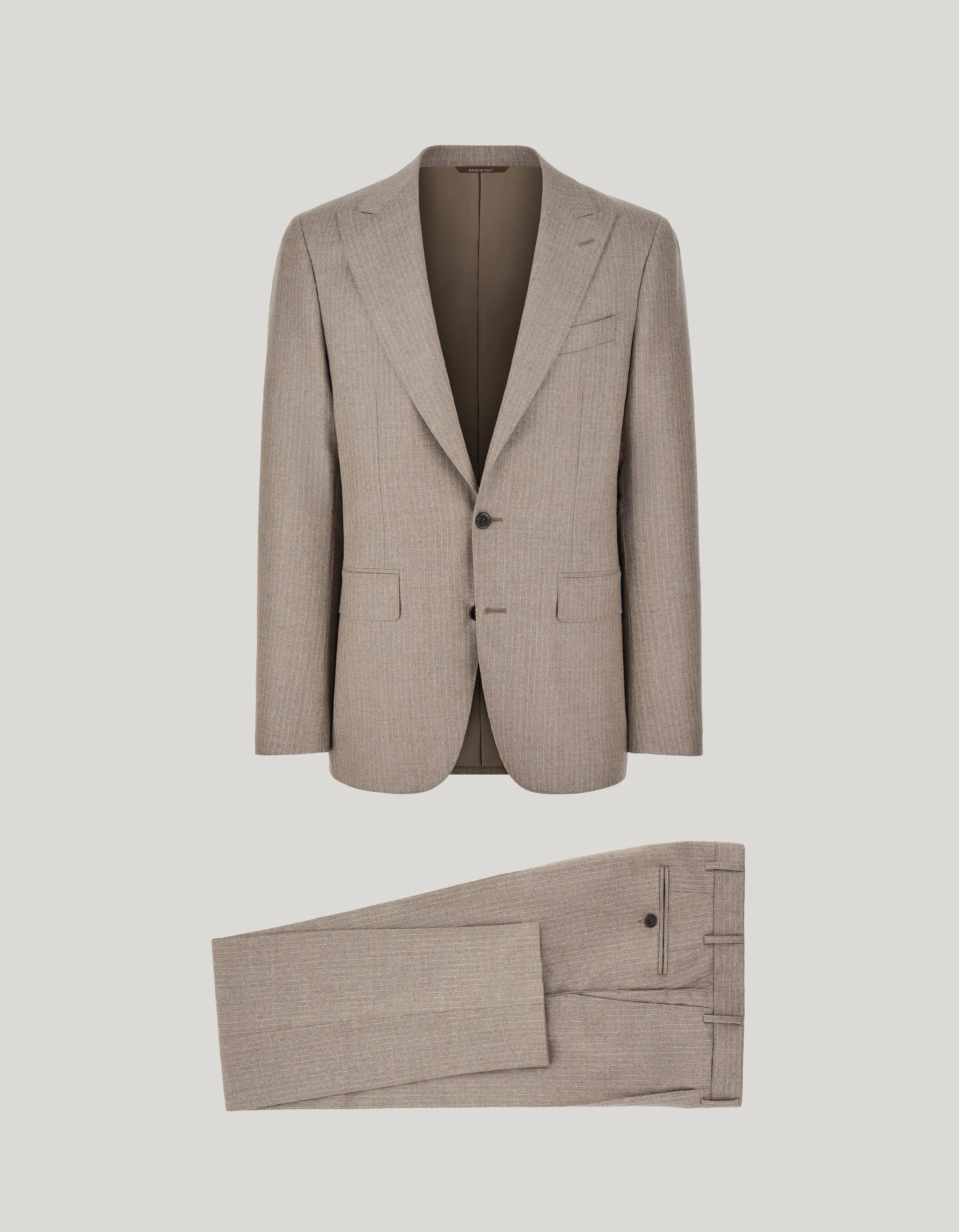 BEIGE PURE WOOL SUIT - 1