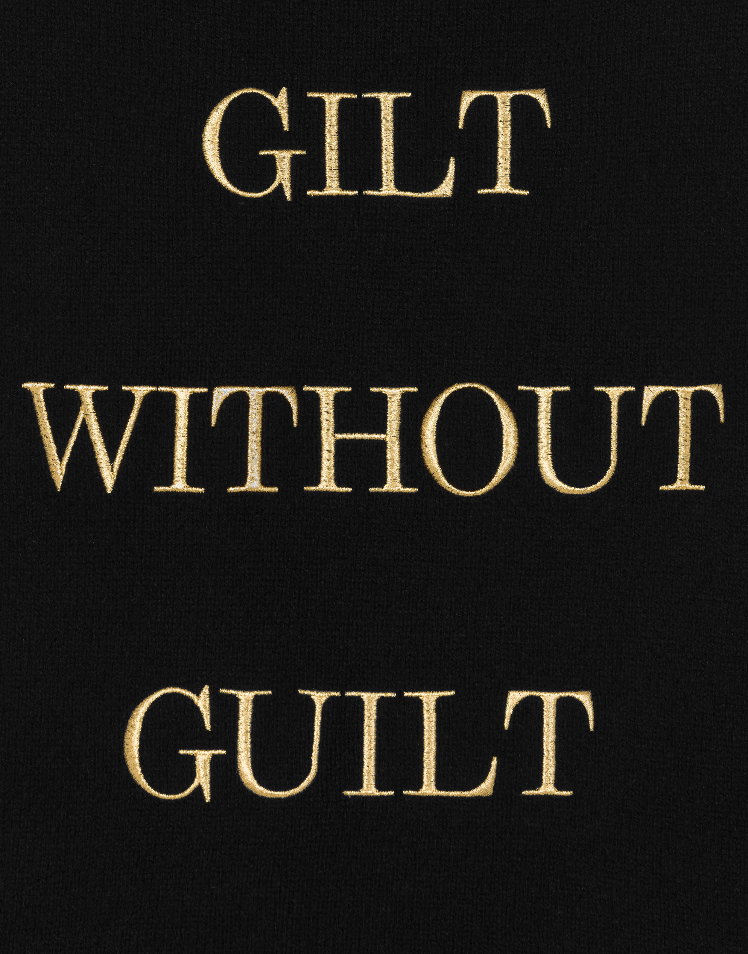 GILT WITHOUT GUILT REGENERATED CASHMERE PULLOVER - 4