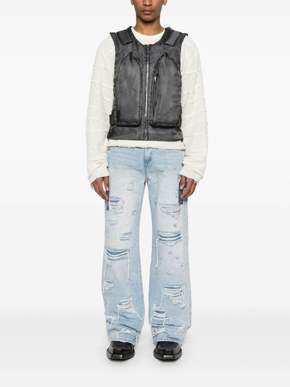 Side Patch Relaxation jeans - 2