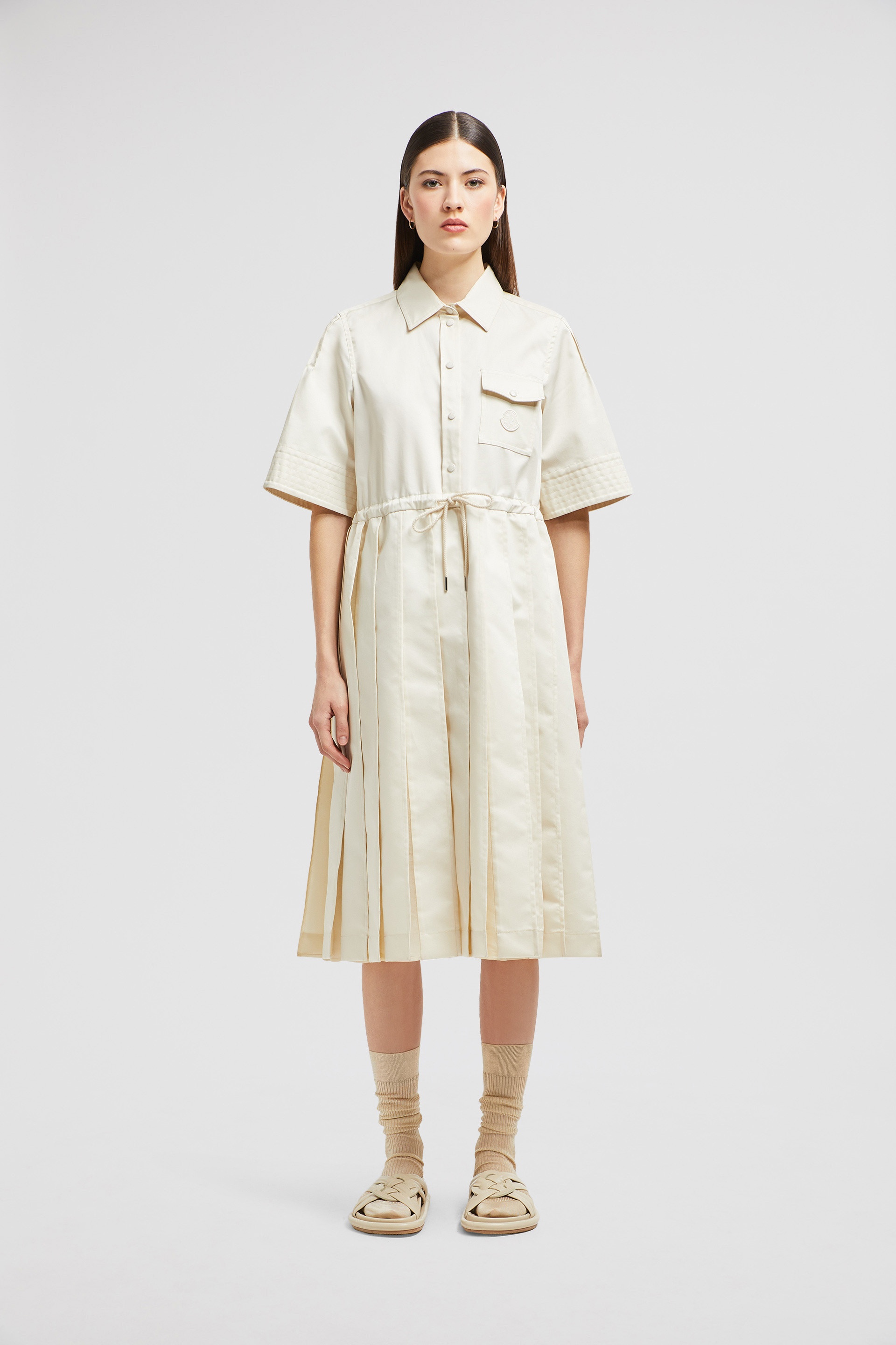 Cotton & Silk Midi Shirt Dress - 3