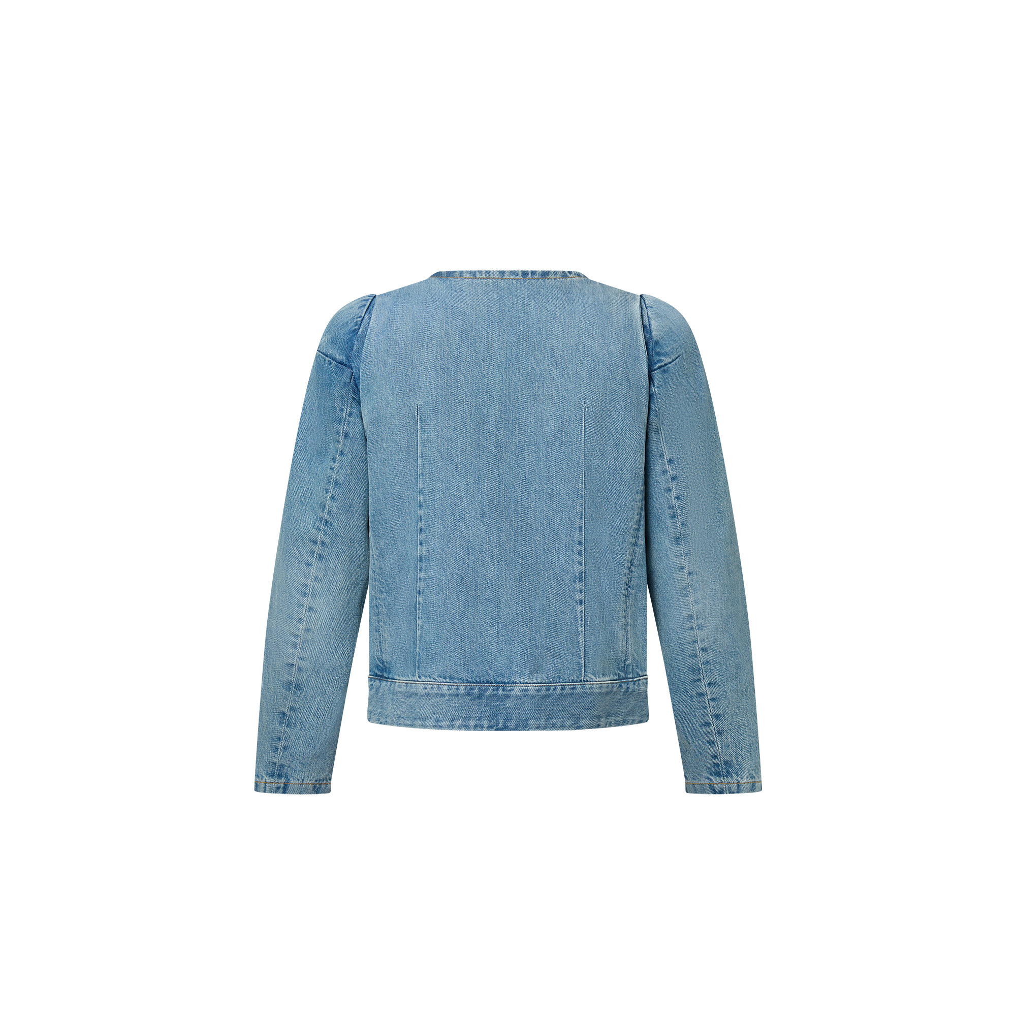Double-Breasted Denim Jacket - 3