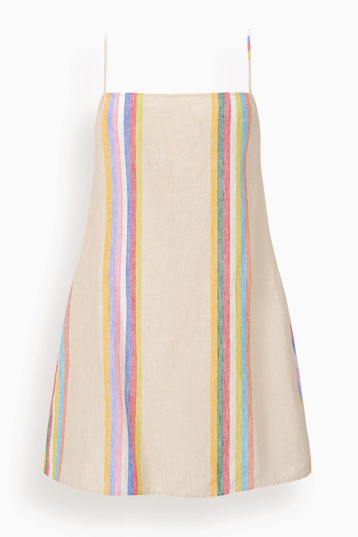 Laura Linen Mini Dress in Day Trip Stripe - 1