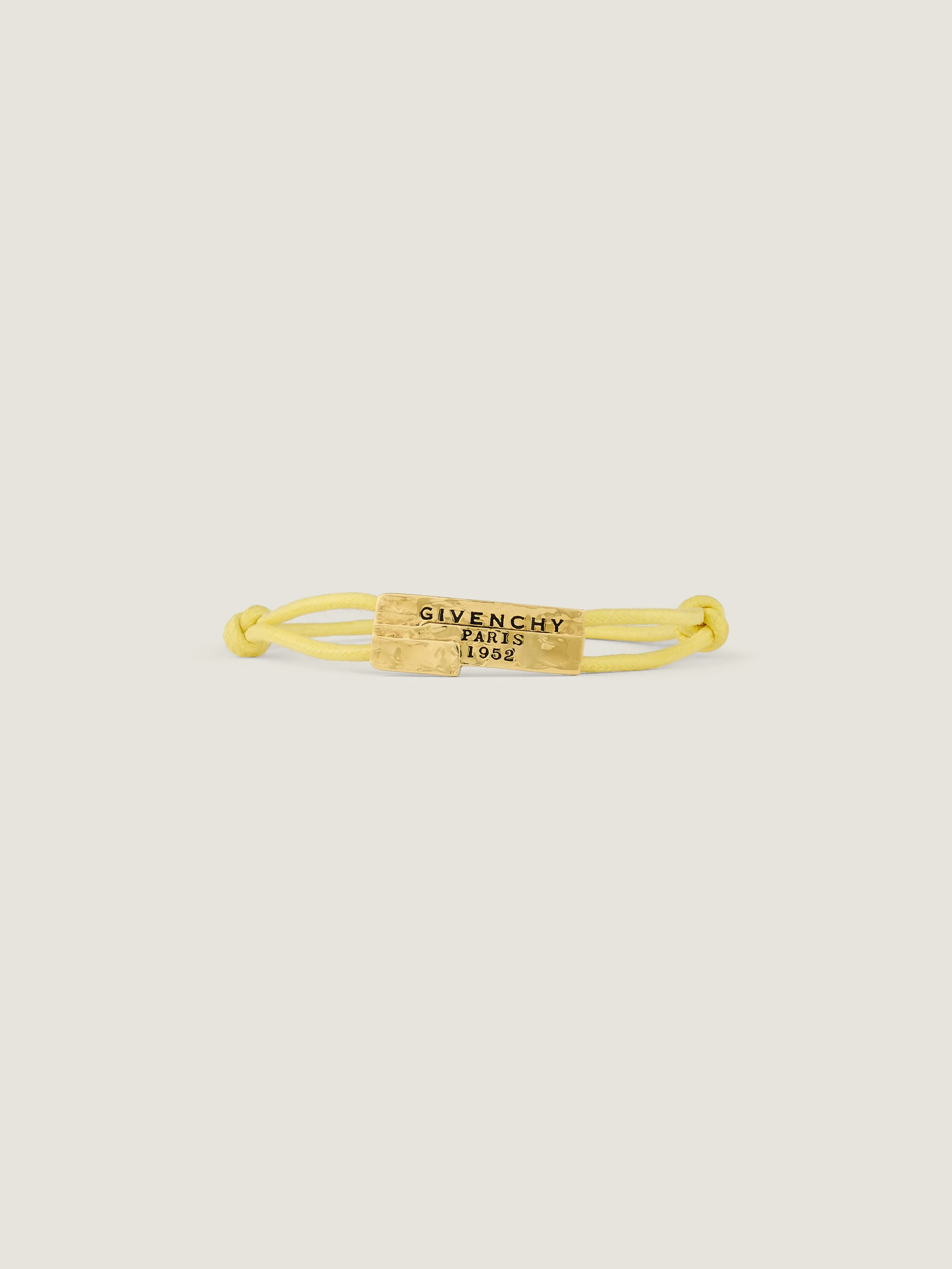GIVENCHY TAPE CORD BRACELET IN COTTON AND METAL - 1