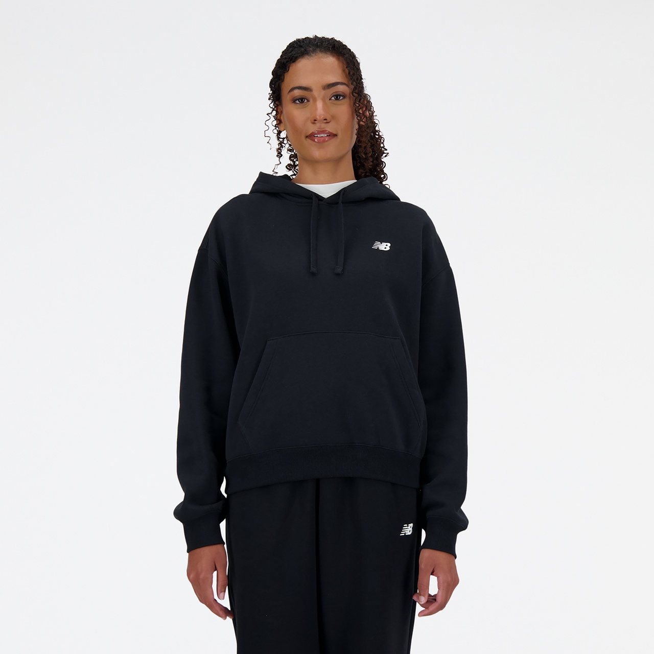 New Balance Womens New Balance Sport Essentials Fleece Hoodie - 1