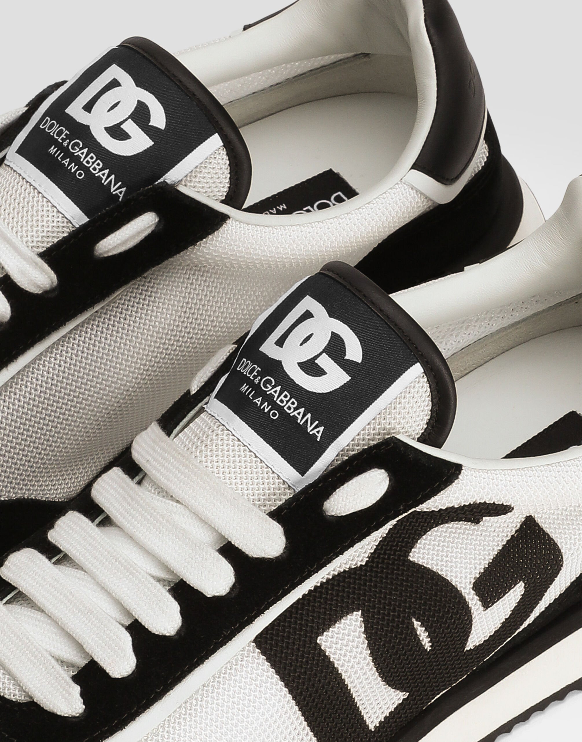 Mixed-material DG CUSHION sneakers - 4