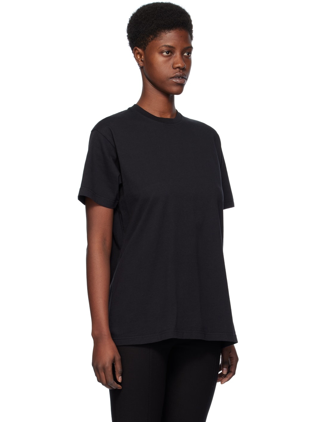 Black Straight T-Shirt - 2