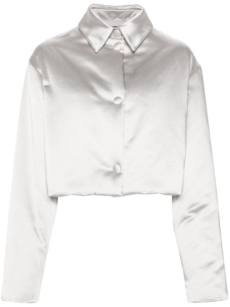 duchess-satin cropped puffer jacket 1