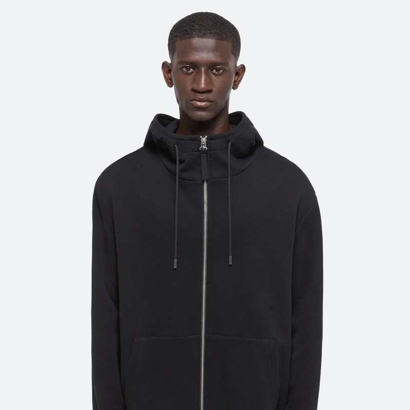 COTTON FLEECE ZIP-UP HOODIE 10