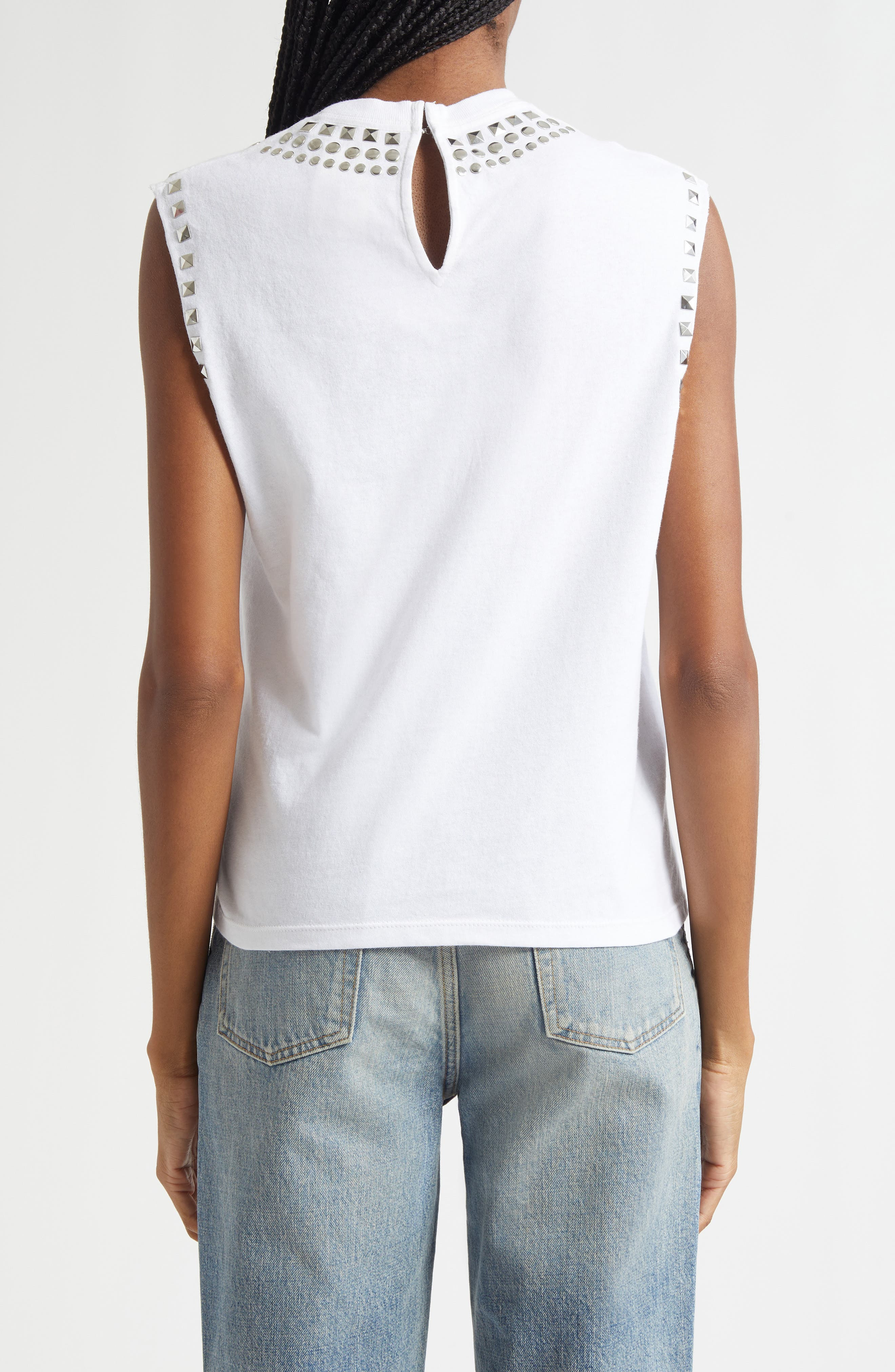 Alice + Olivia Micah Embellished Muscle Tank in Sex Pistols at Nordstrom - 2