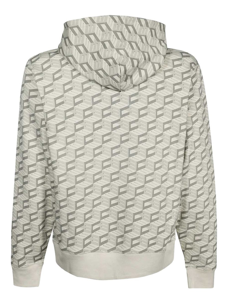 BILLIONAIRE BOYS CLUB logo-patch geometric-pattern hoodie outlook