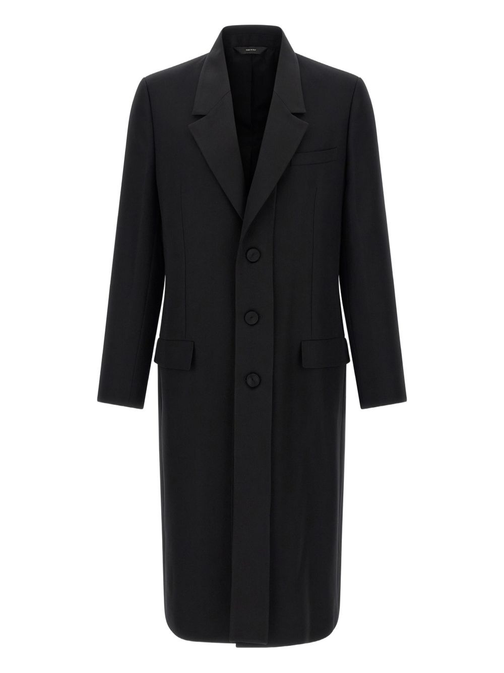 double layer lapel coat - 1