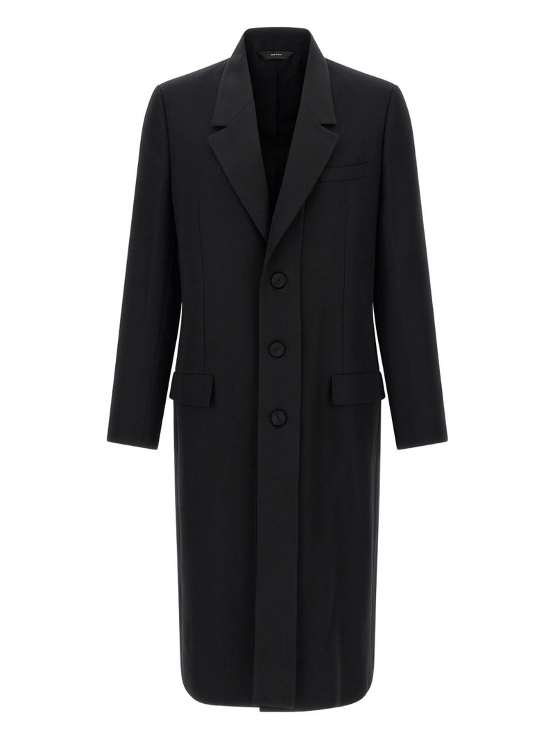 double layer lapel coat 1