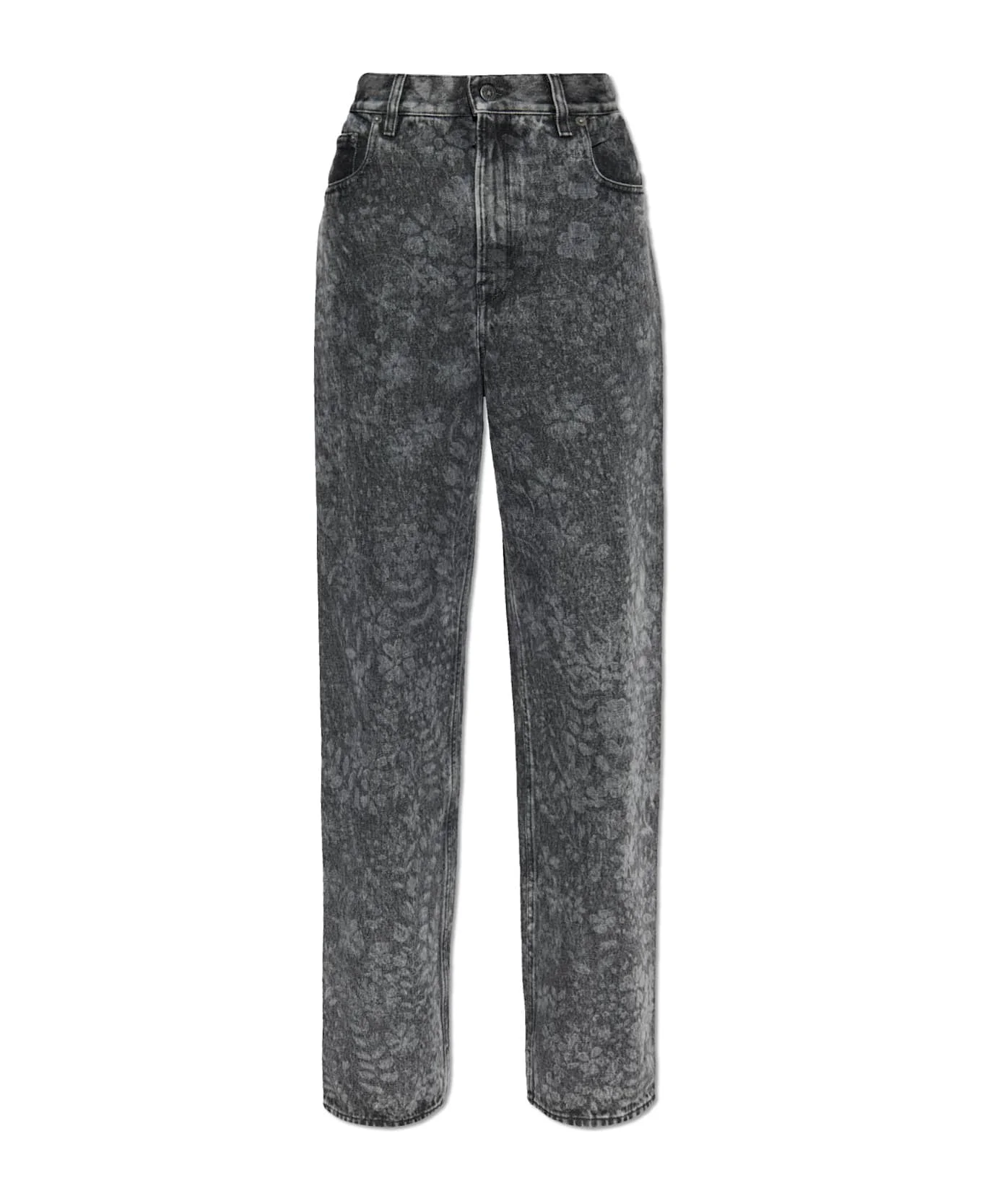 Golden Goose Straight Jeans With Floral Motif - 1