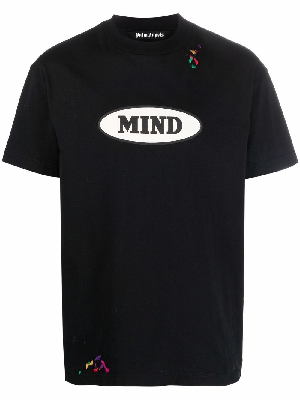 x Missoni MIND logo print embroidered T-shirt - 1