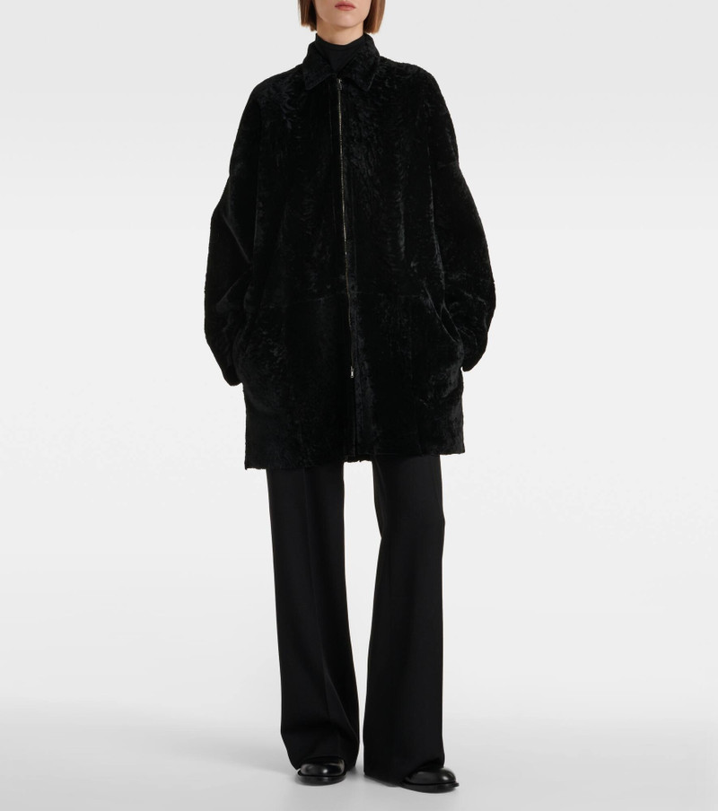 The Row Sheeran shearling coat outlook