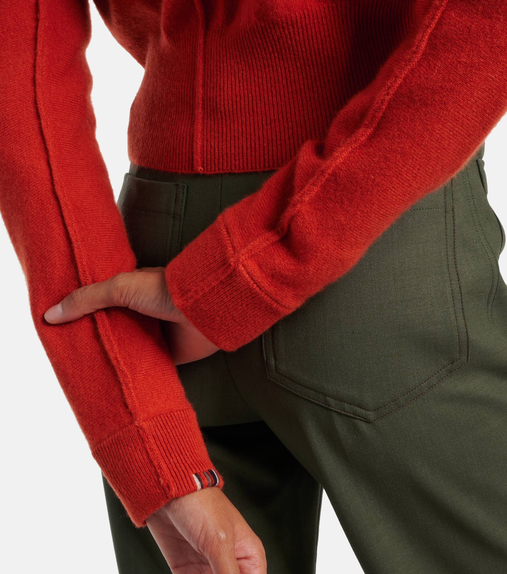 Blouson cashmere-blend cardigan - 5
