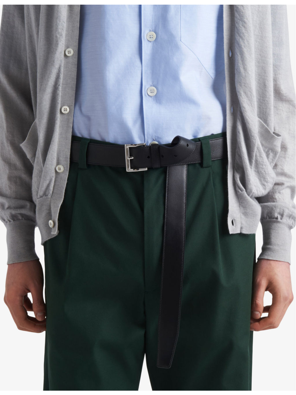 Poplin brand-print straight-leg slim-fit woven trousers - 5