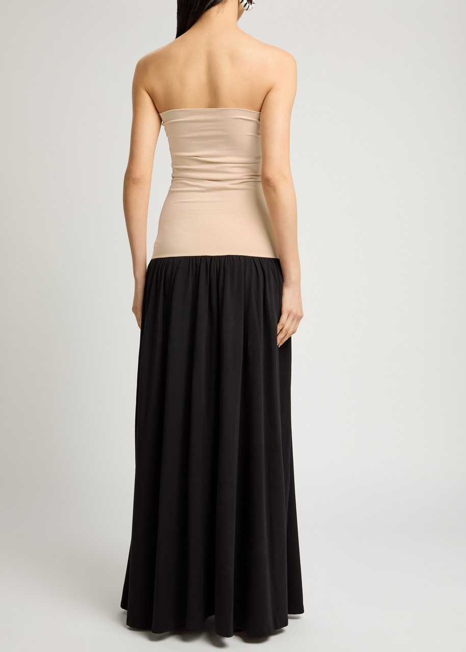 BY Malene Birger Marciella Strapless Stretch-cotton Maxi Dress - 3