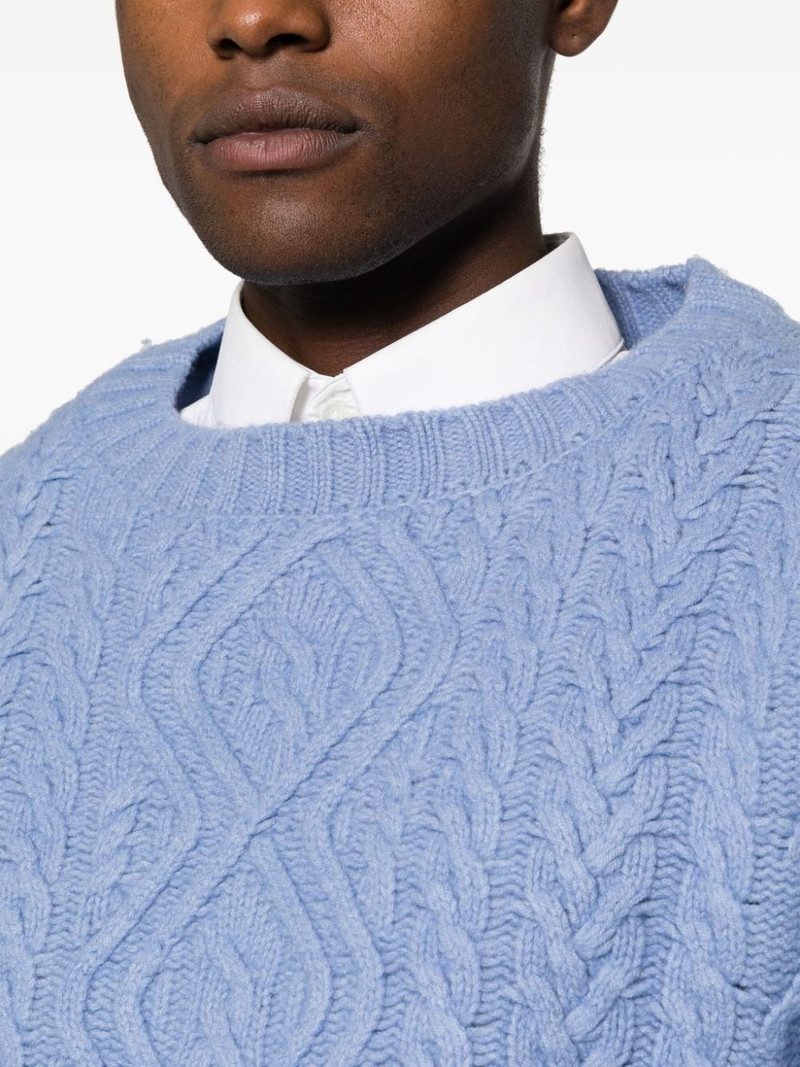 cable-knit merino jumper 6