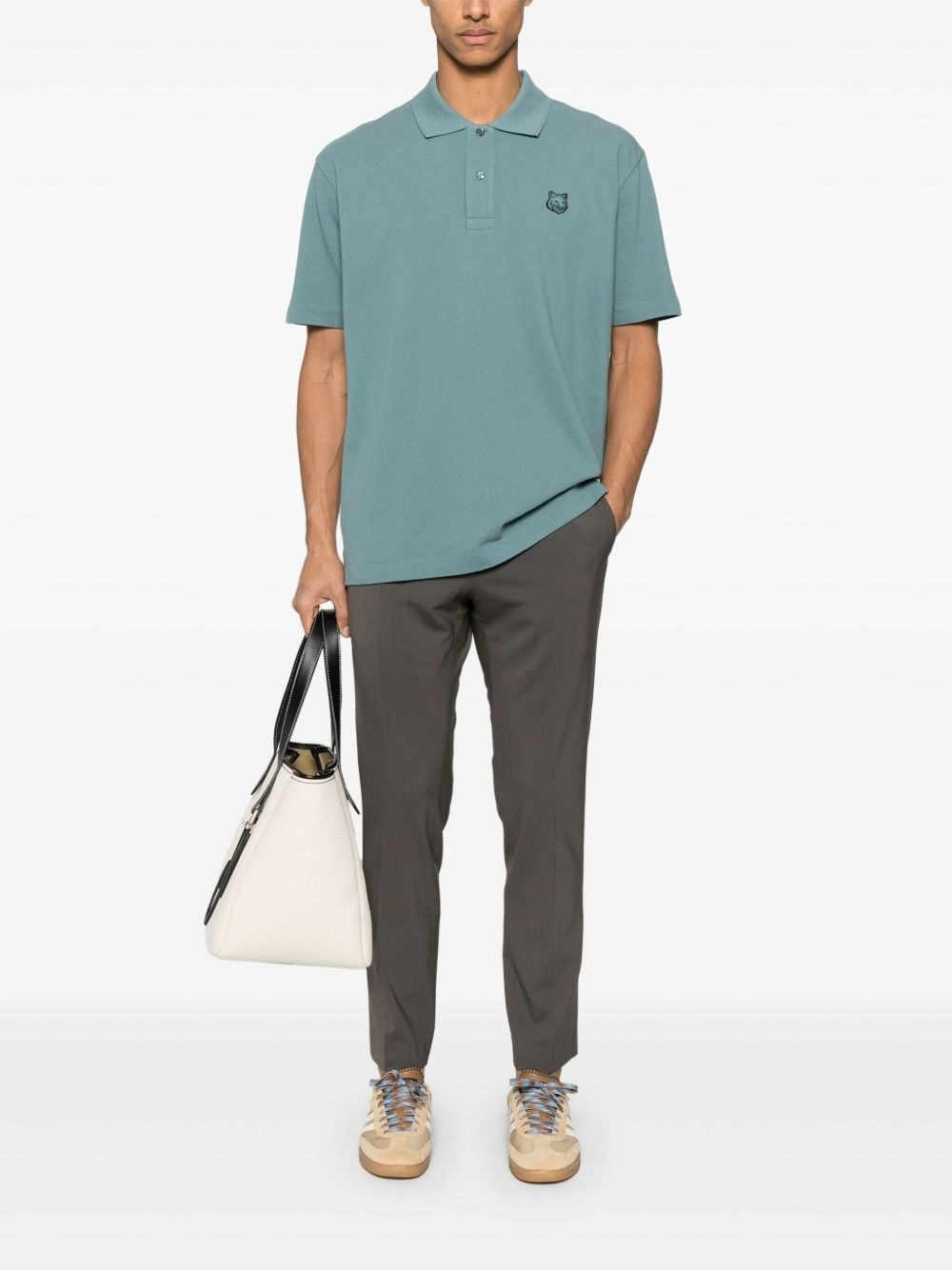 Bold Fox Head-patch polo shirt - 2
