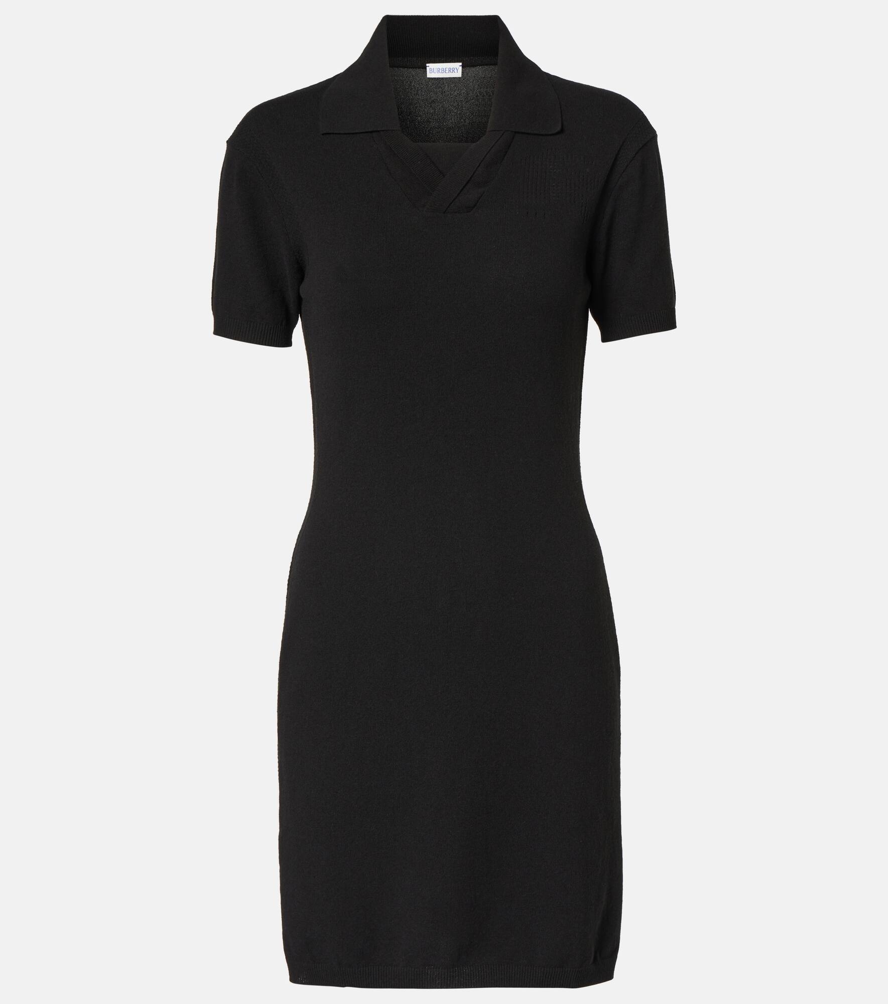 Cotton-blend polo dress - 1