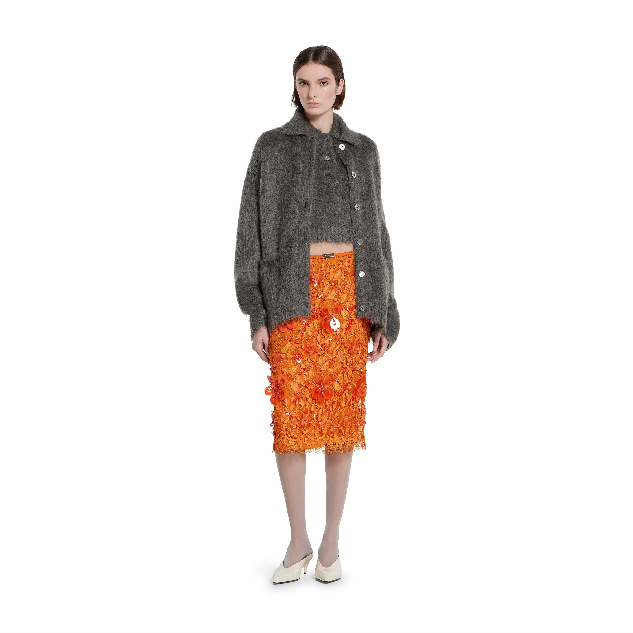 Flora lace skirt with beads - 2