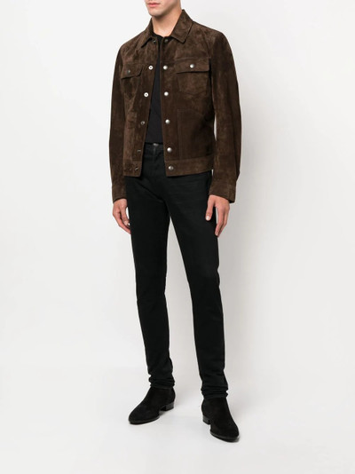 TOM FORD press-stud fastened jacket outlook