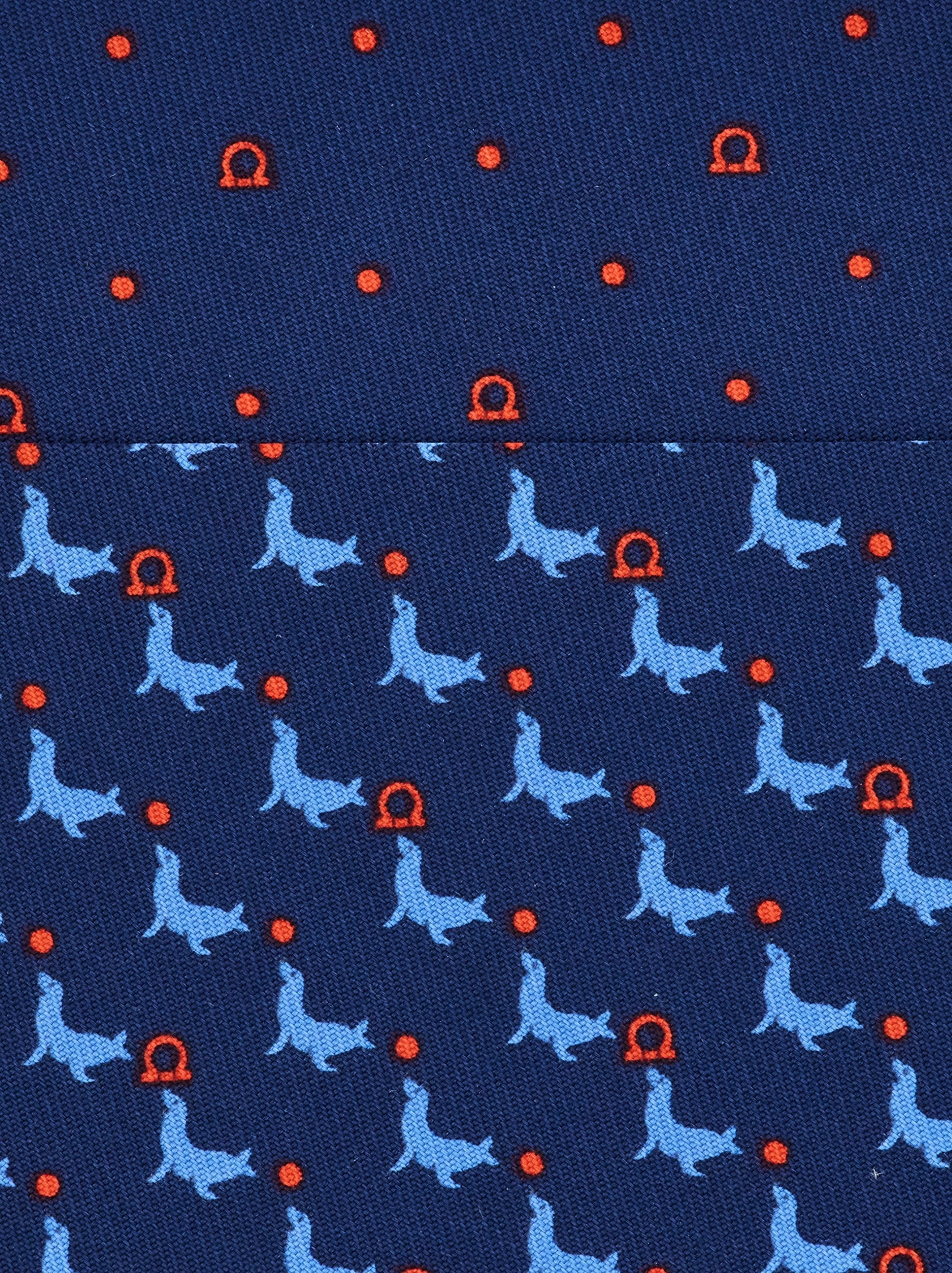 Seal print silk tie - 2