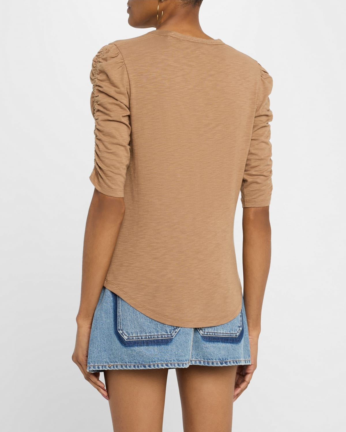 Waldorf Ruched-Sleeve Tee - 3