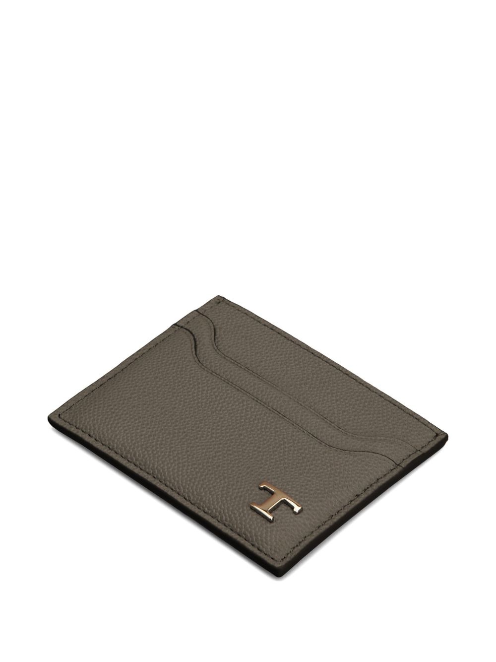 T-logo leather card holder - 3