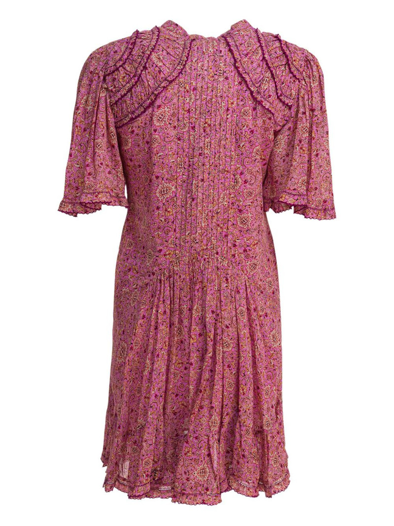 Isabel Marant Étoile Celyana pleated floral-print mini dress outlook
