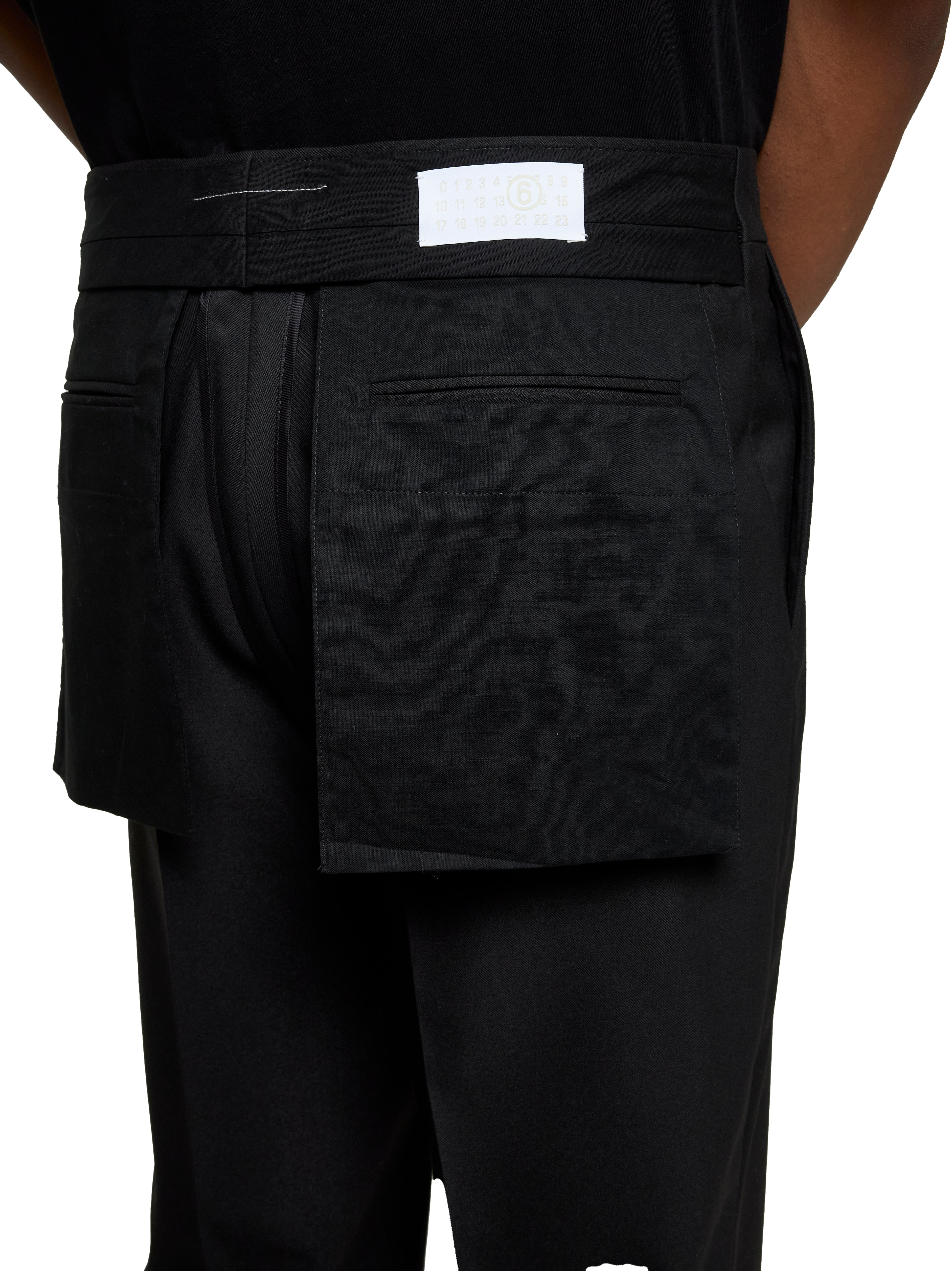 Black straight leg suit trousers - 5