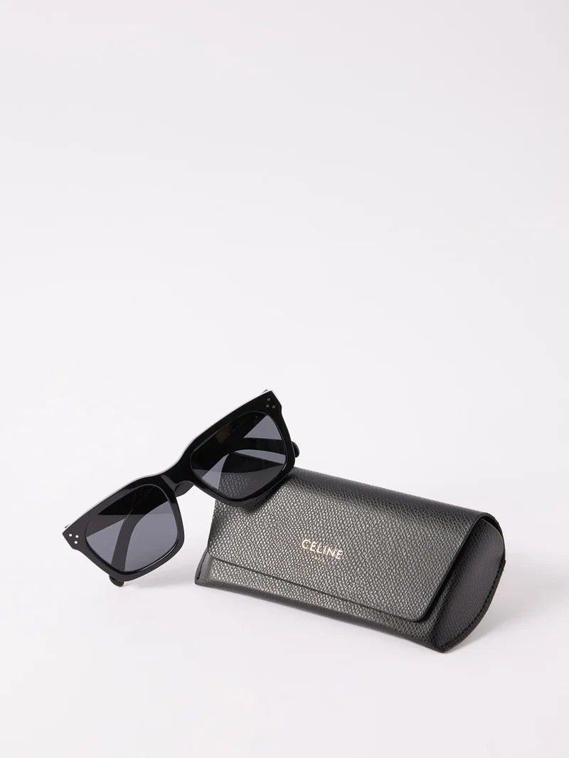Bold D-frame acetate sunglasses 5