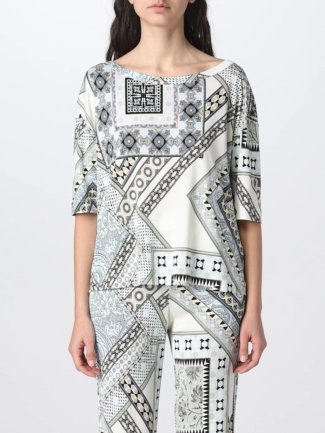Etro top in printed viscose - 1