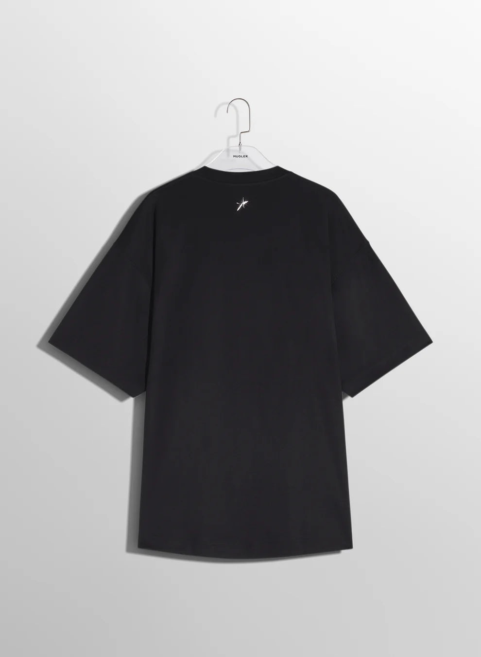 black oversized pierced t-shirt - 2
