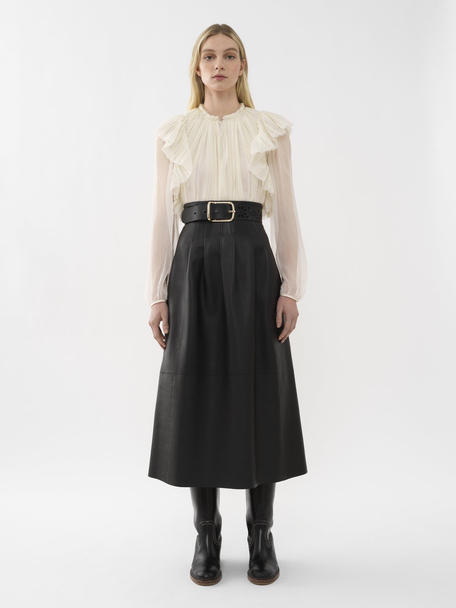 PLEATED SHIRT - 3