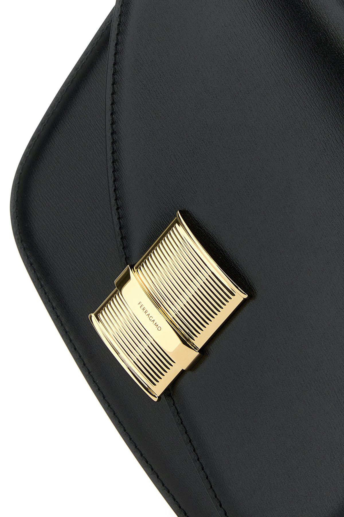 Black leather crossbody bag - 4