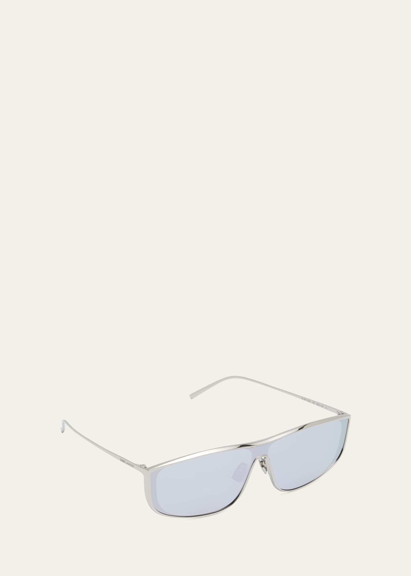 Luna Mirrored Zinc Alloy Shield Sunglasses - 3