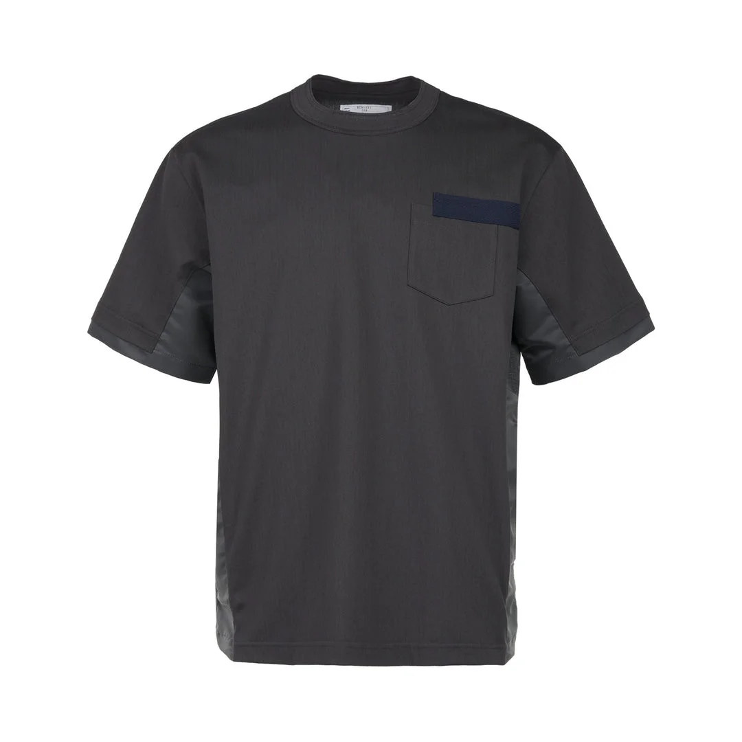 Nylon Twill x Cotton Jersey T-Shirt - 1