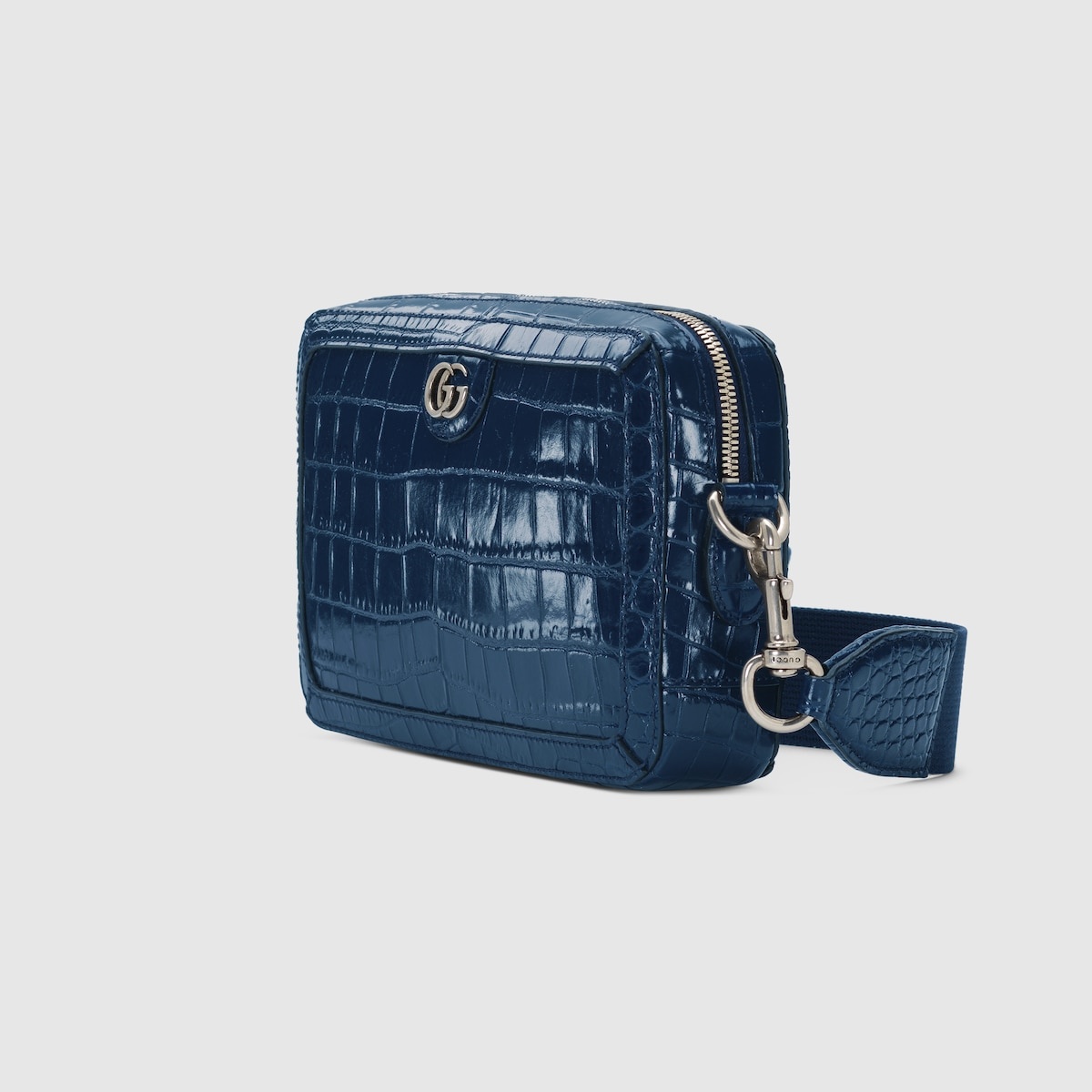Crocodile crossbody bag with Double G - 2