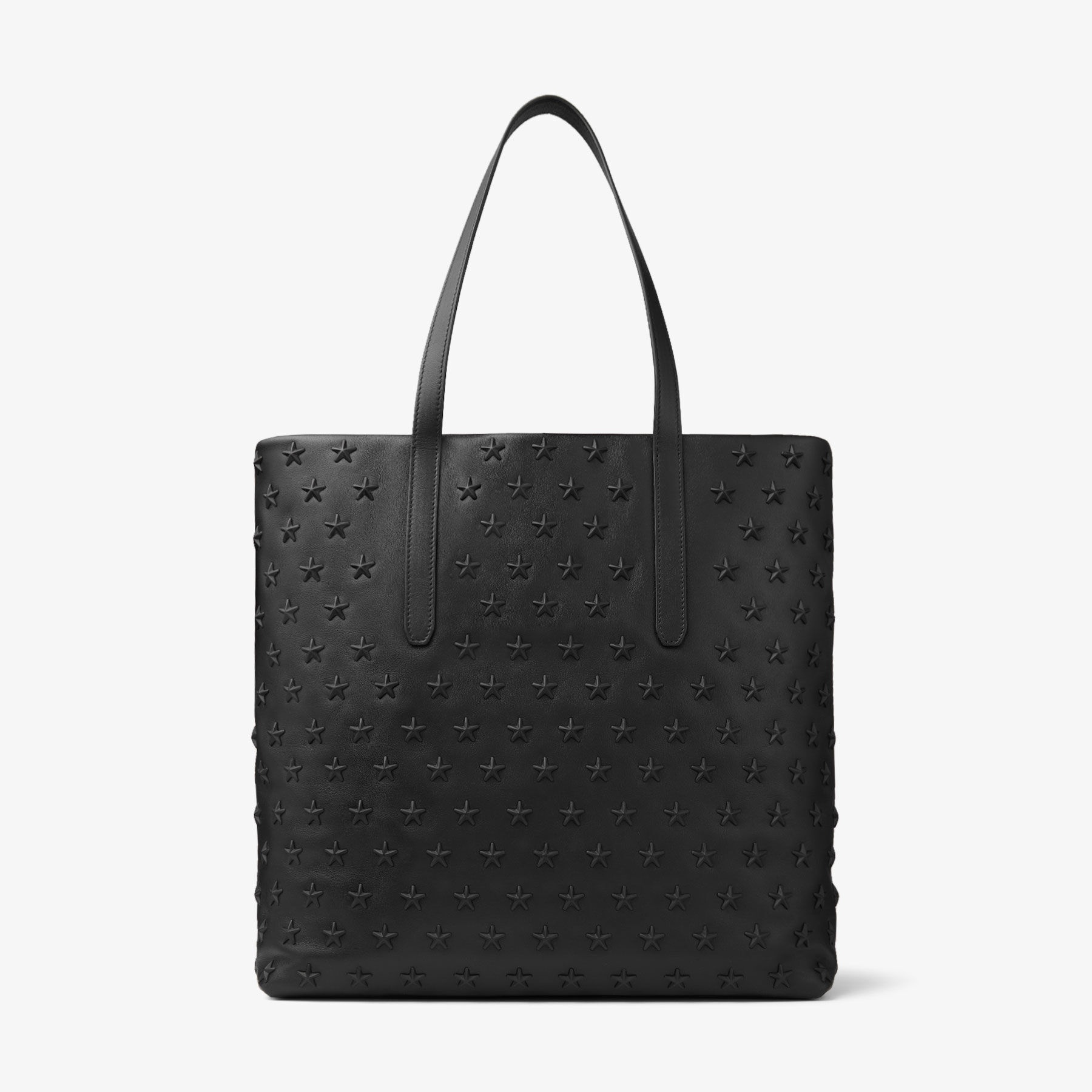 Pimlico/S N/S
Black Leather Tote Bag with Stars - 5