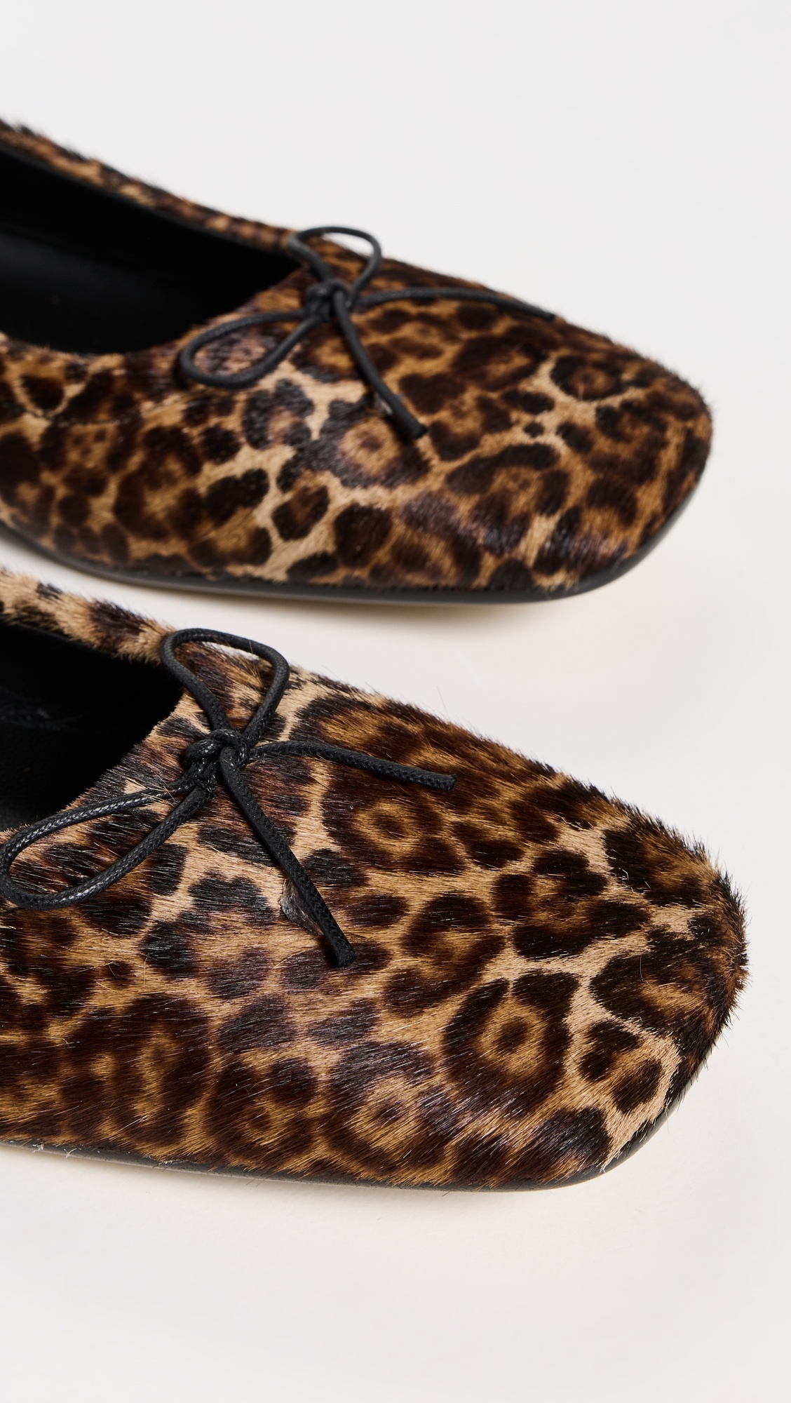 Amy Flats with Zip Leopard Horsy Leather Upper - 5