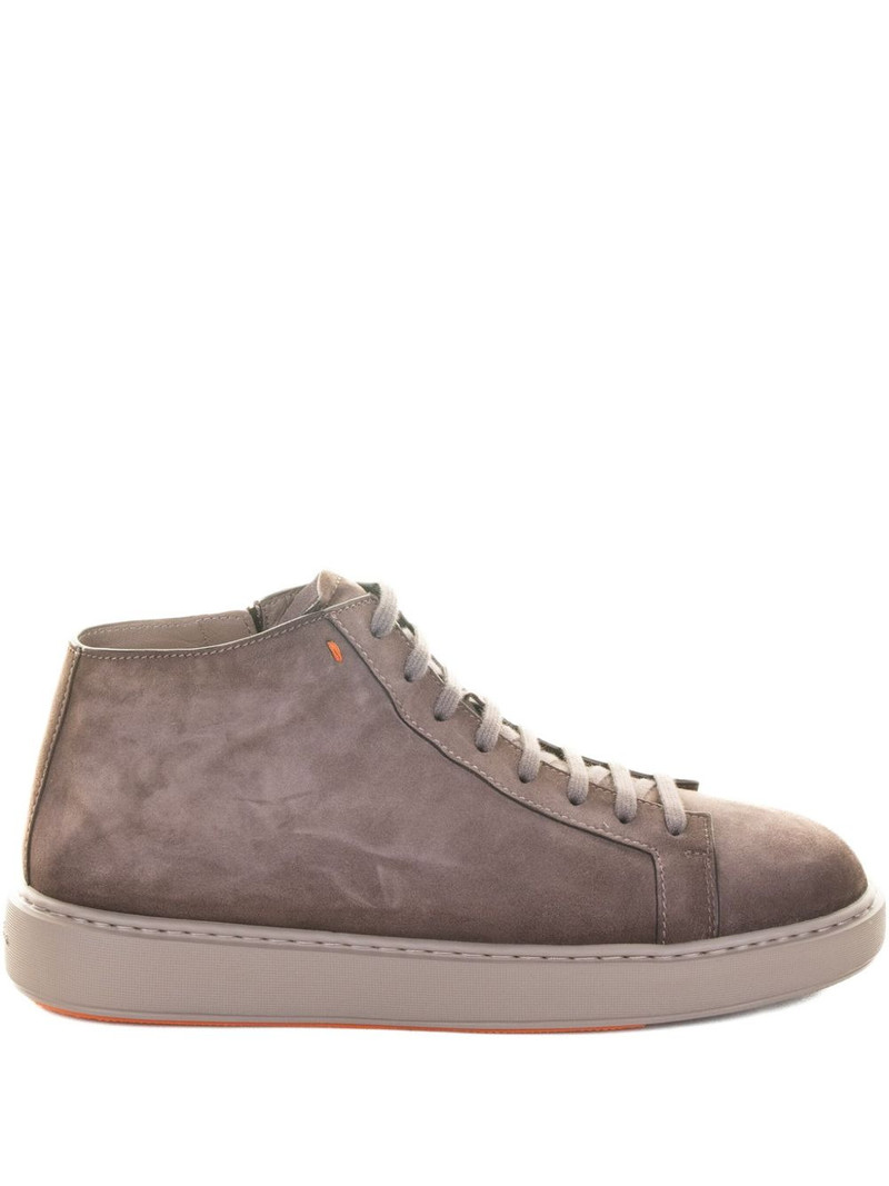 lace-up suede ankle boots 1