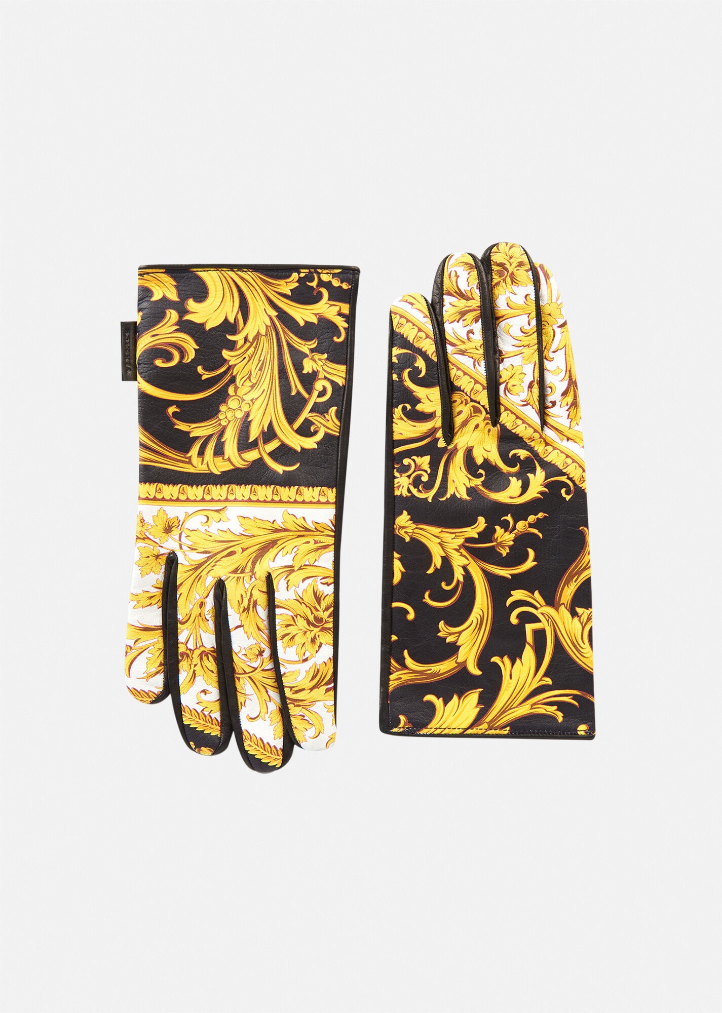 Le Pop Classique Print Leather Gloves - 1