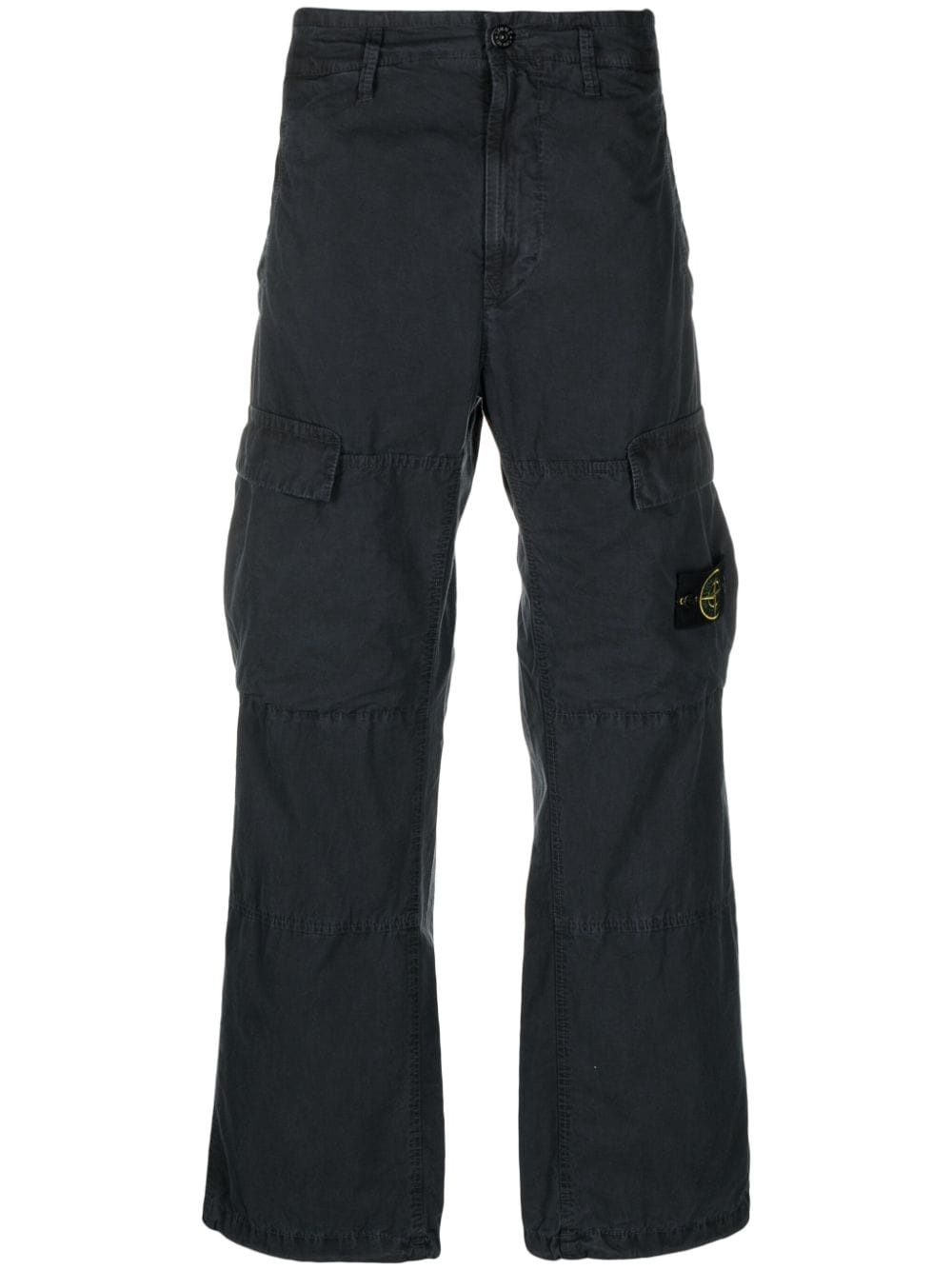 wide-leg cargo trousers - 1