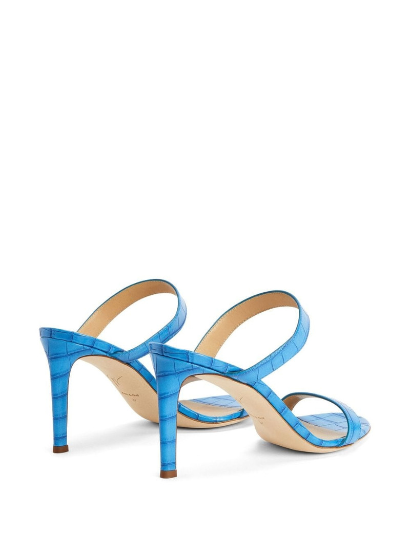 Calista 85mm double-strap leather mules 3