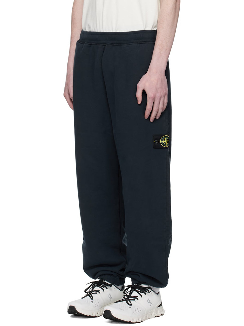 Stone Island Navy 6200004 Brushed Organic Cotton Fleece Sweatpants outlook