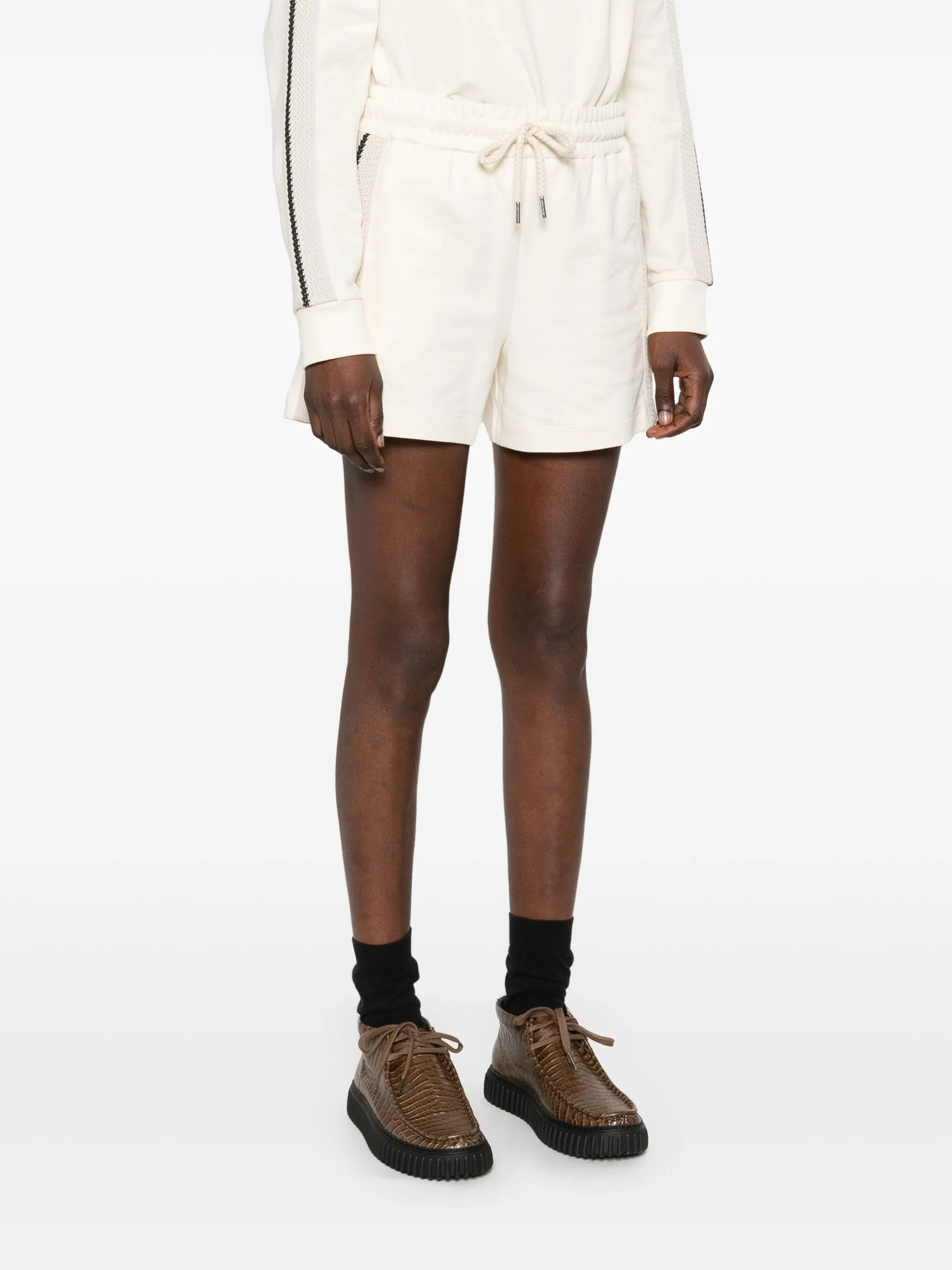Knitted-trim Track Shorts - 2