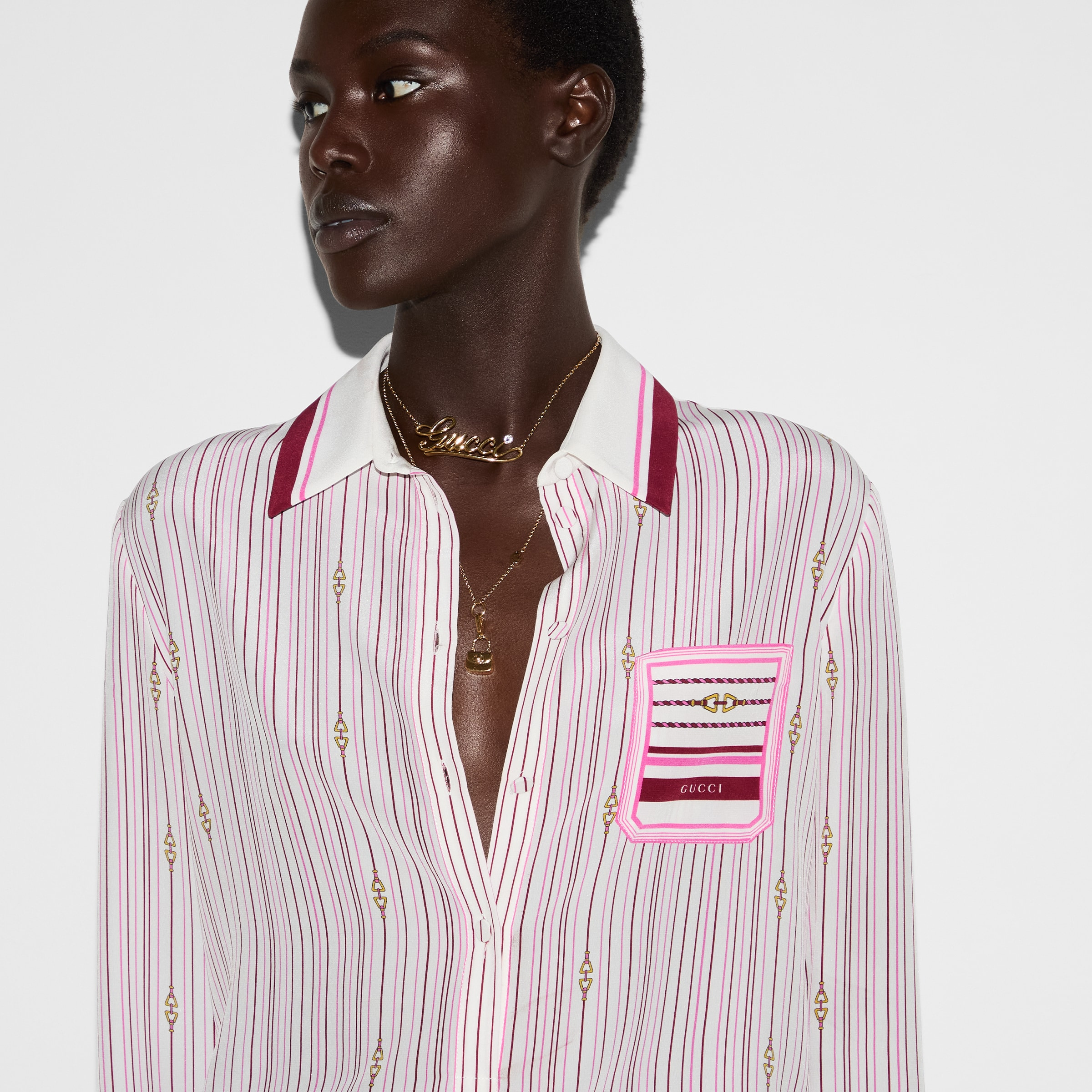 Printed silk shirt - 5