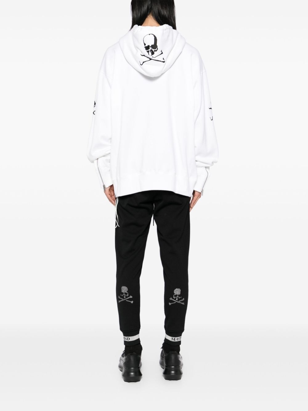 logo-embroidered hoodie - 4